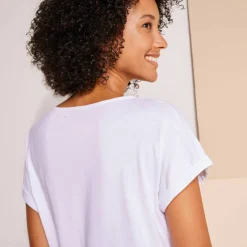 T-shirt boite, imprimé papillons