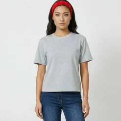 T-shirt boîte manches coudes