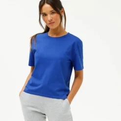 T-shirt boîte manches coudes