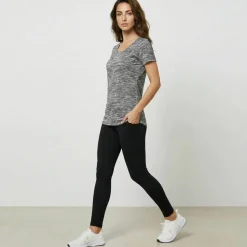 T-shirt chiné manches courtes en coton biologique(**)