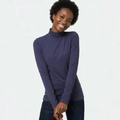 T-shirt col montant manches longues