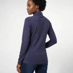 T-shirt col montant manches longues