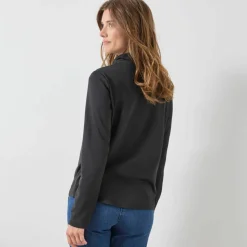 T-shirt col montant zippé manches longues - chaleur intense