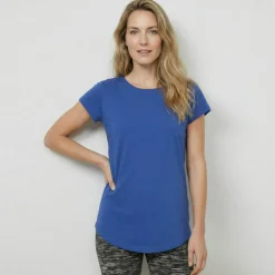 T-shirt col rond, manches courtes
