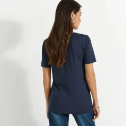 T-shirt col rond manches courtes