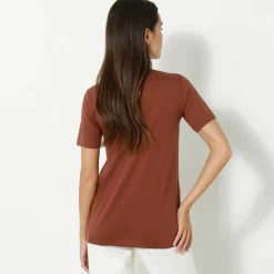 T-shirt col rond manches courtes