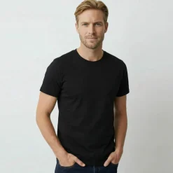 T-shirt col rond manches courtes - lot de 3