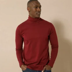 T-shirt col roulé manches longues