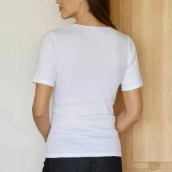 T-shirt coton et dentelle - lot de 2
