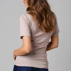 T-shirt coton et dentelle - lot de 2