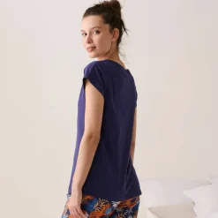T-shirt de pyjama imprimé tropical