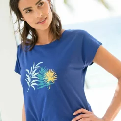 T-shirt de pyjama imprimé tropical
