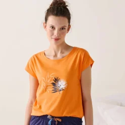 T-shirt de pyjama imprimé tropical