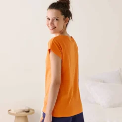 T-shirt de pyjama imprimé tropical