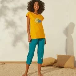 T-shirt de pyjama imprimé tropical