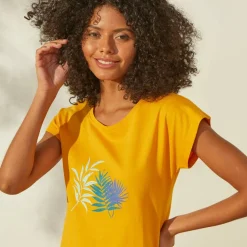 T-shirt de pyjama imprimé tropical