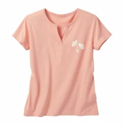 T-shirt de pyjama manches courtes imprimé "fleurs"