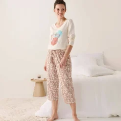 T-shirt de pyjama manches longues imprimé 