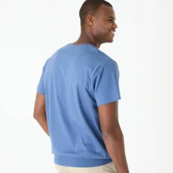 T-shirt Henley confort manches courtes - coton biologique(**)