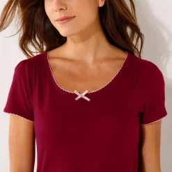 T-shirt imprimé fleurs - manches courtes