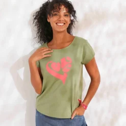 T-shirt imprimé placé "love"