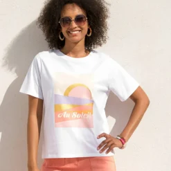 T-shirt imprimé, volume loose