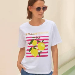 T-shirt imprimé, volume loose