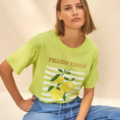 T-shirt imprimé, volume loose