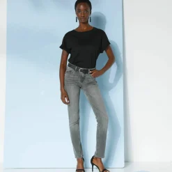 T-shirt "loose" en coton, uni