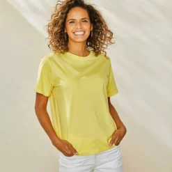 T-shirt "loose" en coton, uni