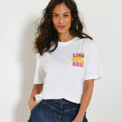 T-shirt loose imprimé limonade, jersey