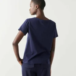 T-shirt manches courtes, imprimé coeurs dorés