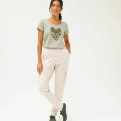 T-shirt manches courtes, imprimé cœur