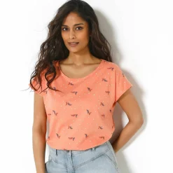 T-shirt manches courtes, imprimé minimaliste