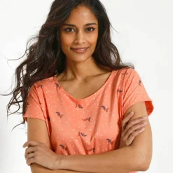 T-shirt manches courtes, imprimé minimaliste