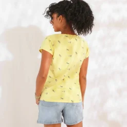 T-shirt manches courtes, imprimé minimaliste