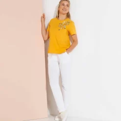 T-shirt manches courtes imprimé papillon