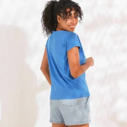 T-shirt manches courtes, imprimé placé 