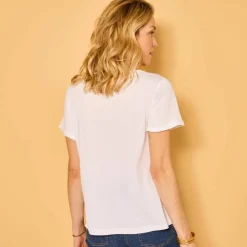 T-shirt manches courtes à revers