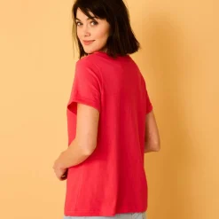 T-shirt manches courtes à revers