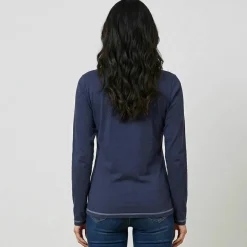 T shirt manches longues imprimé fleuri