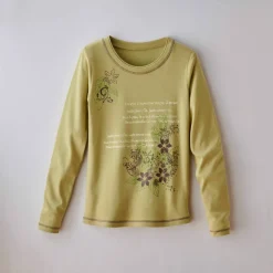 T shirt manches longues imprimé fleuri