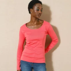 T-shirt manches longues, jersey en coton biologique(**)
