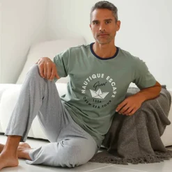 T-shirt pyjama imprimé manches courtes