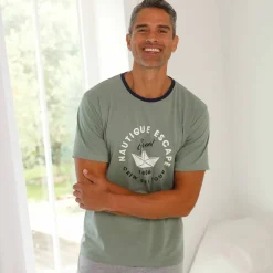 T-shirt pyjama imprimé manches courtes
