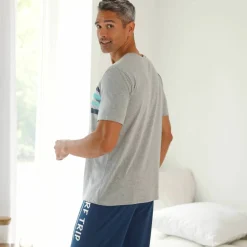 T-shirt pyjama manches courtes rayures
