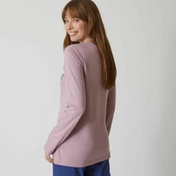 T-shirt pyjama manches longues motif floral imprimé