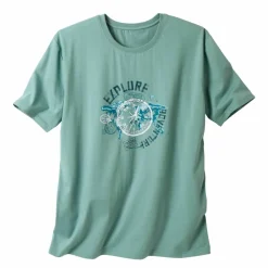 T-shirt pyjama motif devant manches courtes