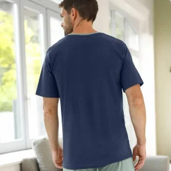 T-shirt pyjama rayé manches courtes