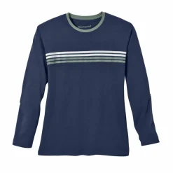 T-shirt pyjama rayé manches longues